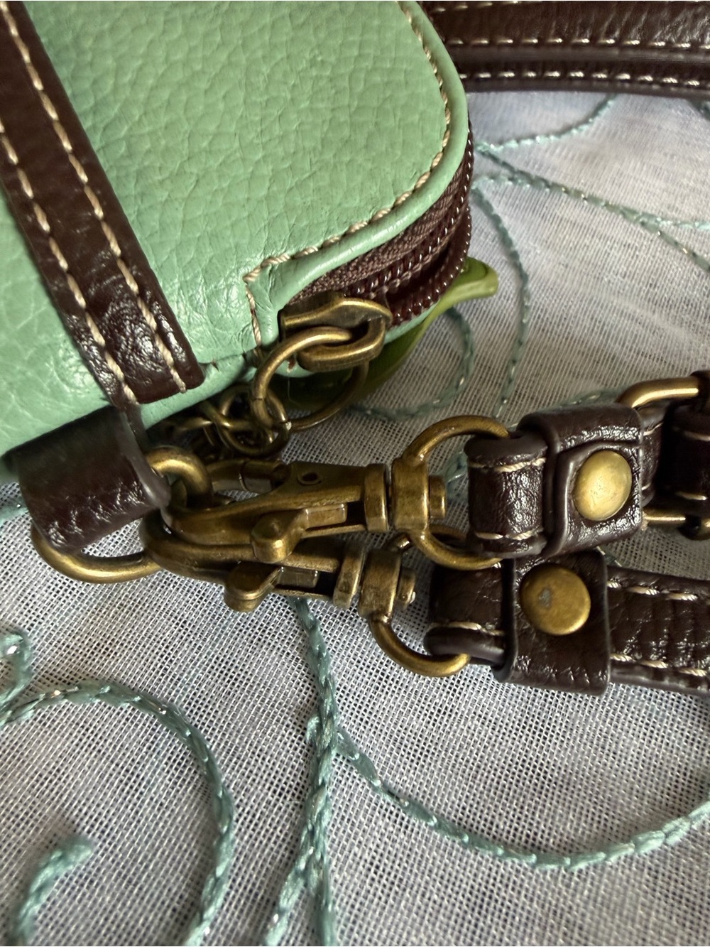 Chala Whimsical Bluebird Convertible Crossbody Bag/Wallet - EUC - Picture 9 of 9